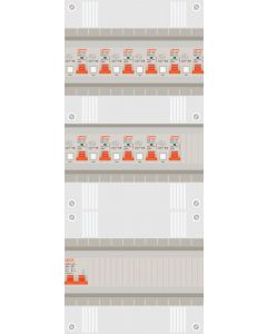 1 fase groepenkast met 11 aardlekautomaten
