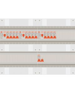 1 fase groepenkast met 12 lichtgroepen