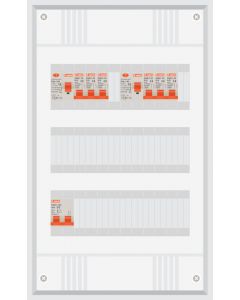 1 fase groepenkast met 6 lichtgroepen