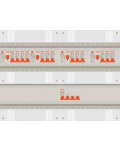3 fase groepenkast met 13 lichtgroepen
