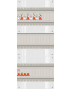 3 fase groepenkast met 4 aardlekautomaten