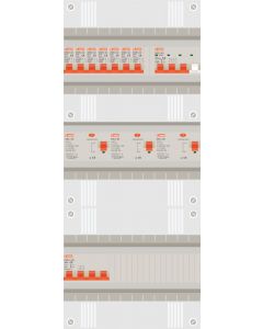 3 fase groepenkast met 7 lichtgroepen en 1 krachtgroep