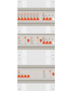 3 fase groepenkast met 7 lichtgroepen en 2 krachtgroepen