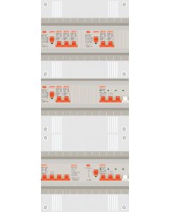 3 fase groepenkast met 7 lichtgroepen en 2 krachtgroepen