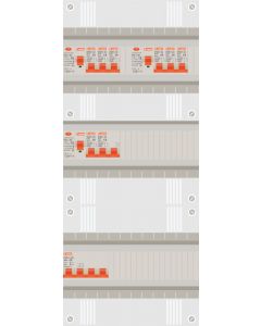 3 fase groepenkast met 7 lichtgroepen en kookgroep