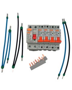 Uitbreidingsset 4 groepen 24 modulen kast IP30/IP40